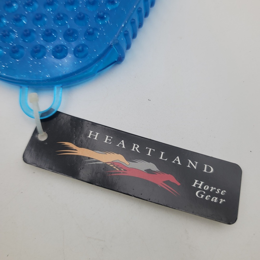 Oster Mane Tail Comb Pink Heartland Horse Gear Blue Jelly Scrubber Grooming Set - Picture 8 of 8